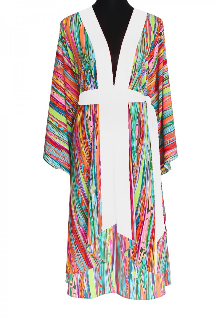Cruise - Freefall Silk Kimono (Off-White) - Pre-order