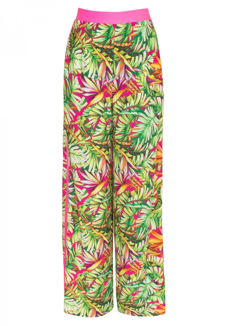 Tropics - Jungle Paradise Marbella Pants (Neon Pink)