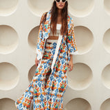 Siciliana - Chiara Maxi Split Kaftan (Off-White)