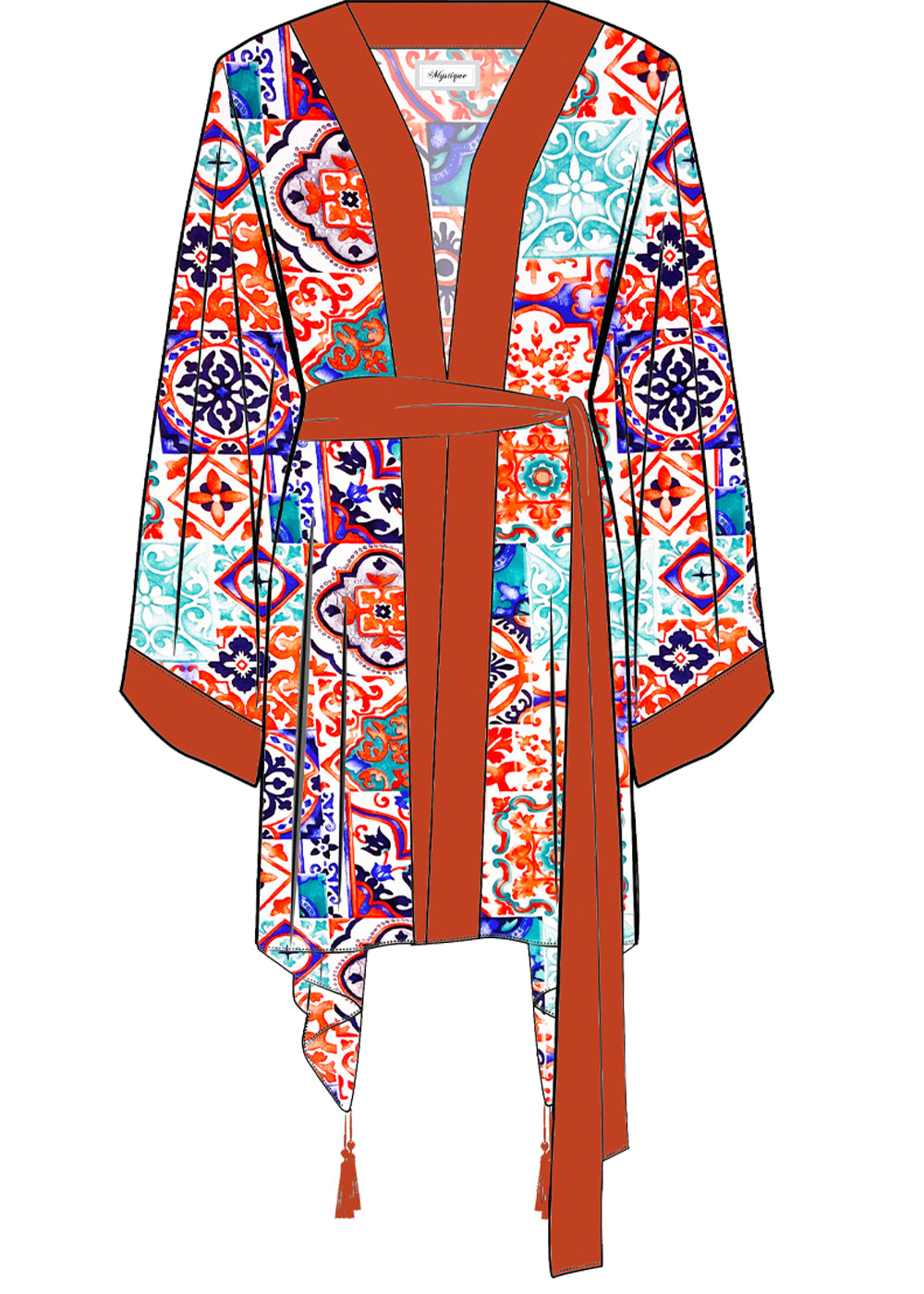 Siciliana - Carmella Kimono (Red)