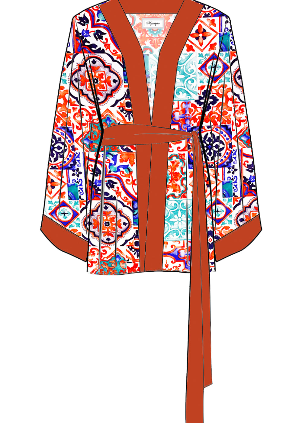 Siciliana - Carmella Kimono (Red)