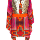 Tribal - Pink Kimono Wings (Neon Orange)