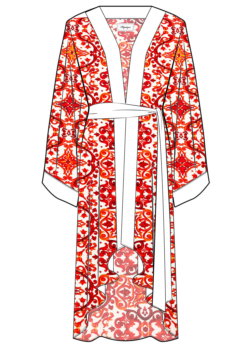 Siciliana - Rosa Kimono (Off-White)