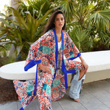 Siciliana - Carmella Maxi Split Kaftan (Royal Blue)