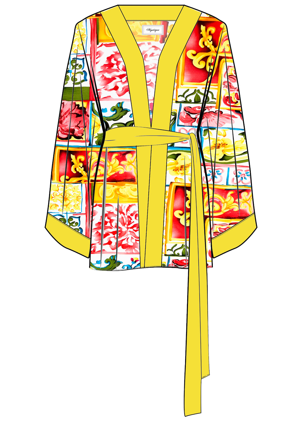 Siciliana - Gianna Kimono (Yellow)