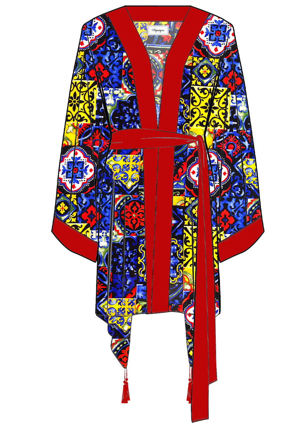 Siciliana - Valentina Kimono (Red)