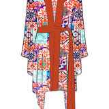 Siciliana - Carmella Kimono (Red)