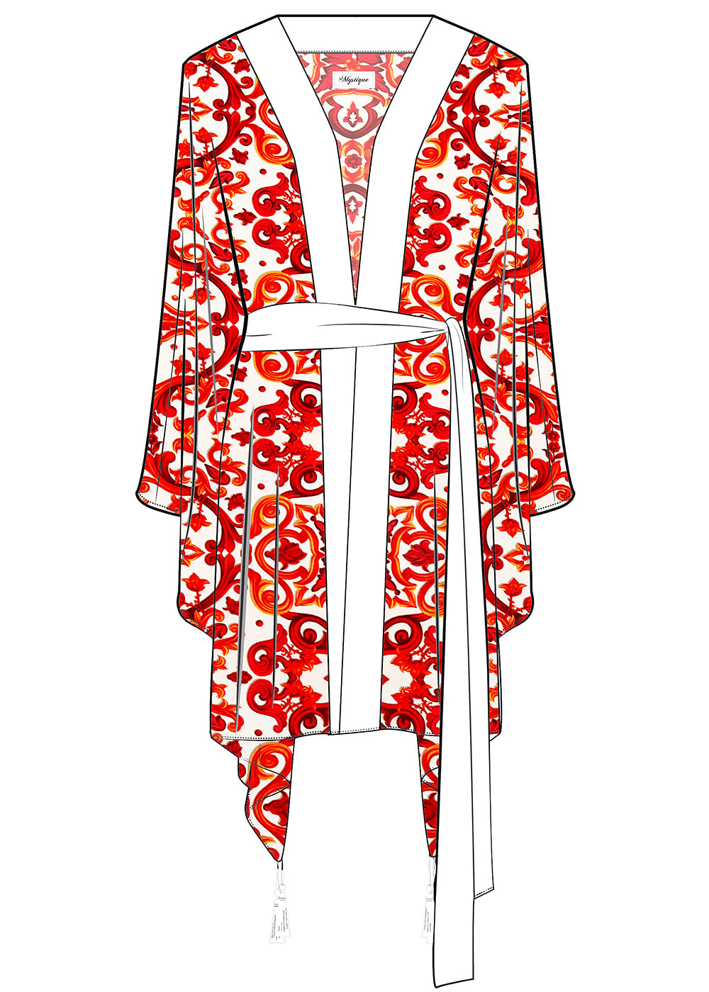 Siciliana - Rosa Kimono (Off-White)