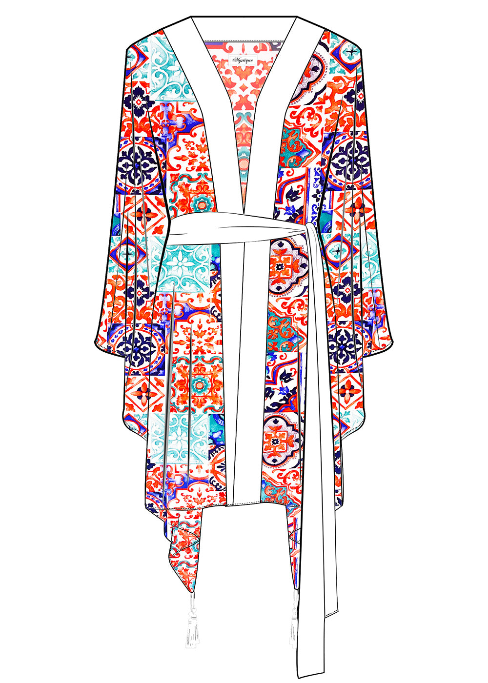 Siciliana - Carmella Kimono (Off-White)