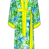 Euphoria – Paradise Palm Kimono (Neon Yellow)