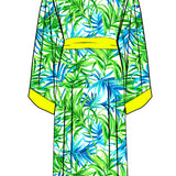 Euphoria – Paradise Palm Kimono (Neon Yellow)