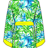 Euphoria – Paradise Palm Kimono (Neon Yellow)