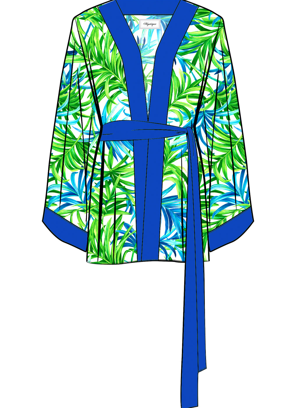 Euphoria – Paradise Palm Kimono (Royal Blue)