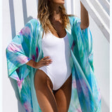 Cruise – Dawn Silk Kimono (Mint) - Long