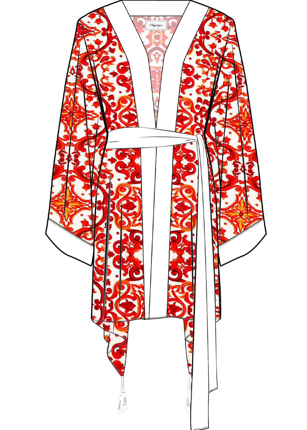 Siciliana - Rosa Kimono (Off-White)