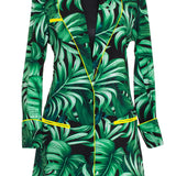 Jungle - Monstera Black / Green Blazer (Neon Yellow)