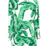 Jungle - Green Palm Blazer (Neon Pink)