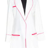 Monochrome - White Blazer (Magenta)