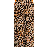 Safari - Orange Leopard Pants (Neon Orange)