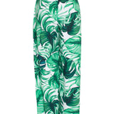 Jungle - Monstera White / Green Pants (Neon Coral)