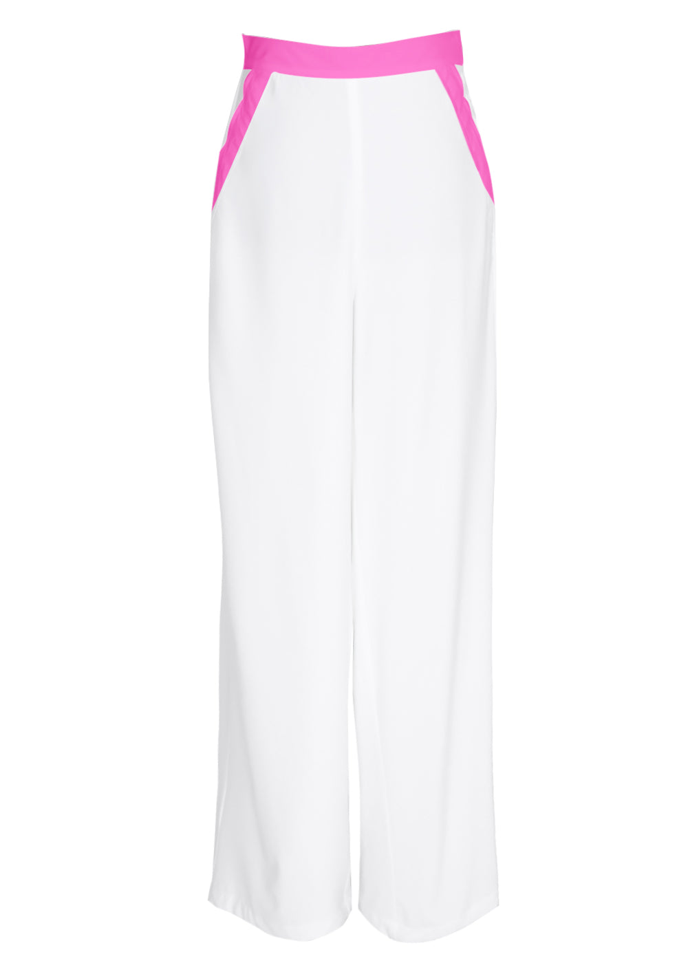 Monochrome - White Pants (Neon Pink)