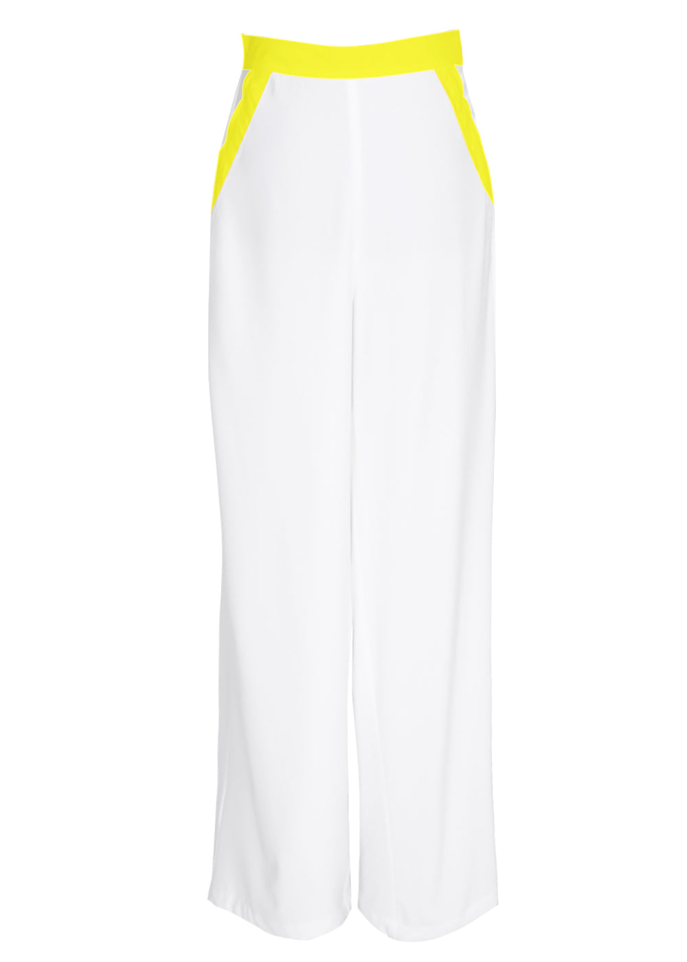 Monochrome - White Pants (Neon Yellow)