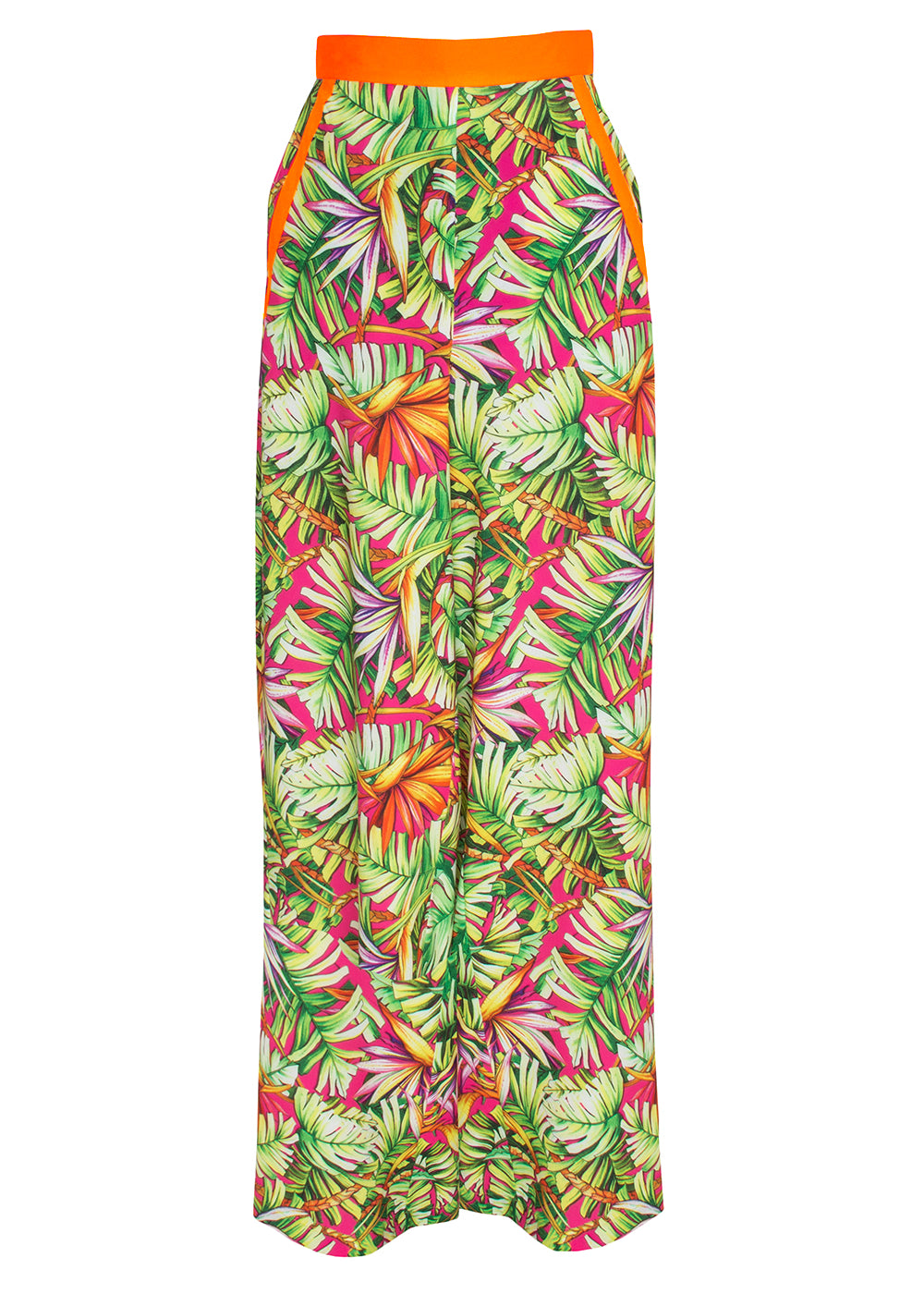 Tropics - Jungle Paradise Pants (Neon Orange)