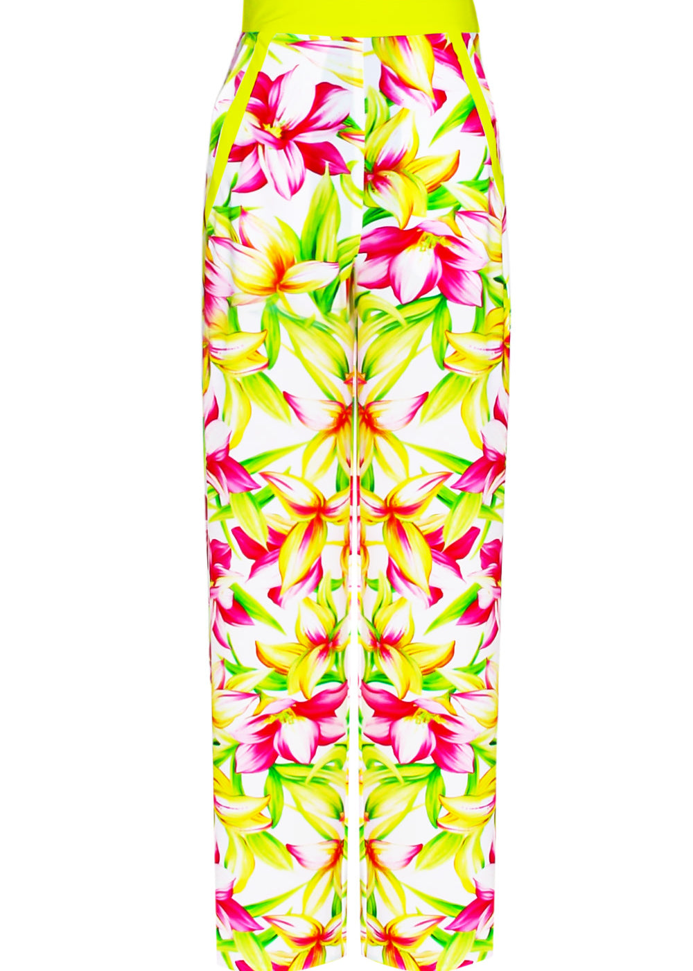 Euphoria - Floral Love Pants (Neon Yellow)