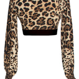 Safari - Cheetah Crop Top (Black)