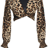 Safari - Cheetah Crop Top (Black)