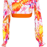 Euphoria - Magic Reef Crop Top (Neon Orange)