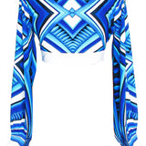 Tribal - Panacea Crop Top (Off-White)