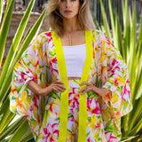 Euphoria – Floral Love Kimono (Neon Yellow)