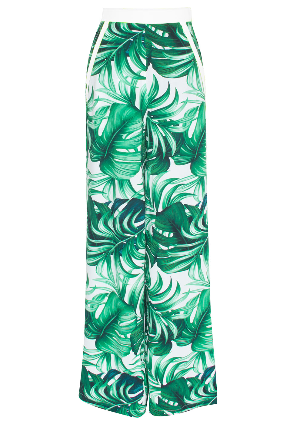 Jungle - Monstera White / Green Pants (Off-White)