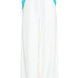 Monochrome - White Pants (Turquoise)