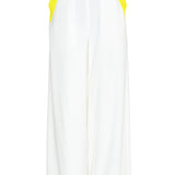 Monochrome - White Pants (Neon Yellow)