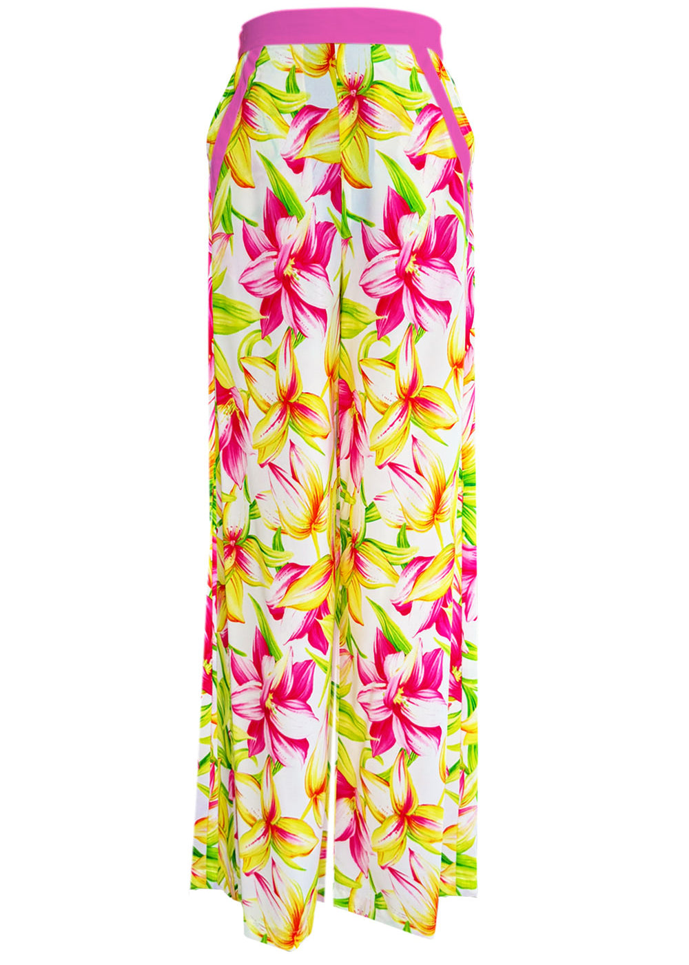 Euphoria - Floral Love Pants (Neon Pink)