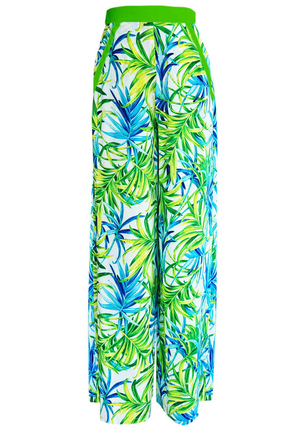 Euphoria - Paradise Palm Pants (Neon Green)