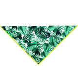 Jungle – Monstera White / Green Scarf (Neon Yellow)