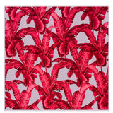 Jungle – Red / Grey Palm Scarf (Grey)