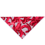 Jungle – Red / Grey Palm Scarf (Grey)