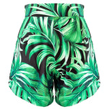 Jungle – Monstera Black / Green Havana Shorts