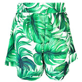 Jungle – Monstera White / Green Havana Shorts