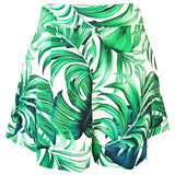 Jungle – Monstera White / Green Havana Shorts