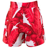 Jungle – Red / Grey Palm Havana Shorts