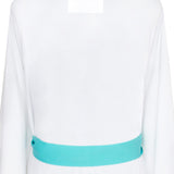 Monochrome - White Kimono (Turquoise)