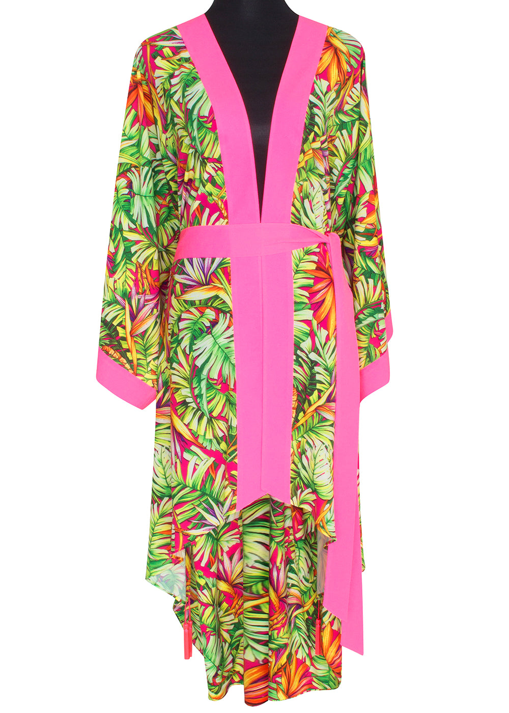 Tropics - Jungle Paradise Kimono (Neon Pink)