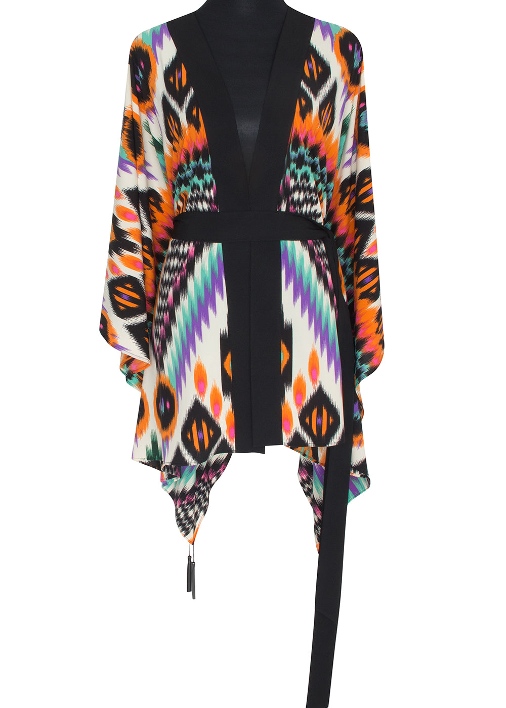 Tribal – Orange Apache Kimono (Black)