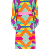 Tribal - Colorful Mayan Kimono (Neon Pink)