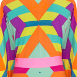 Tribal - Colorful Mayan Kimono (Neon Pink)